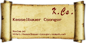 Kesselbauer Csongor névjegykártya